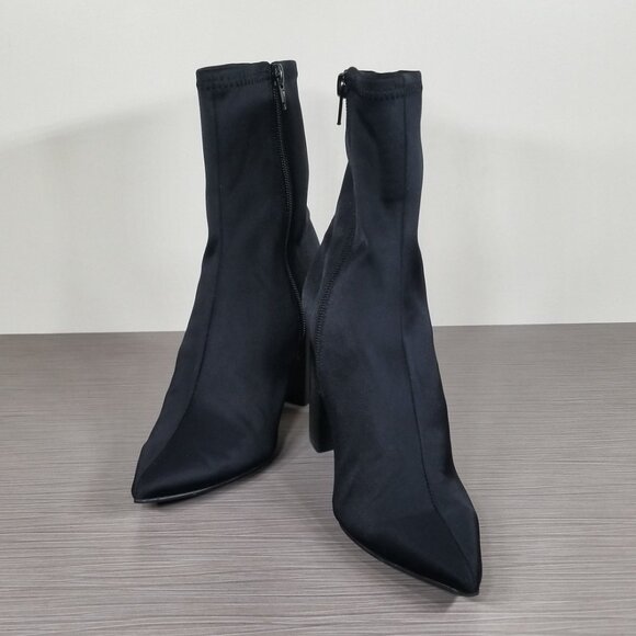 Jeffrey Campbell Siren Bootie, Black Neoprene, Womens Size 5 M - Picture 4 of 12